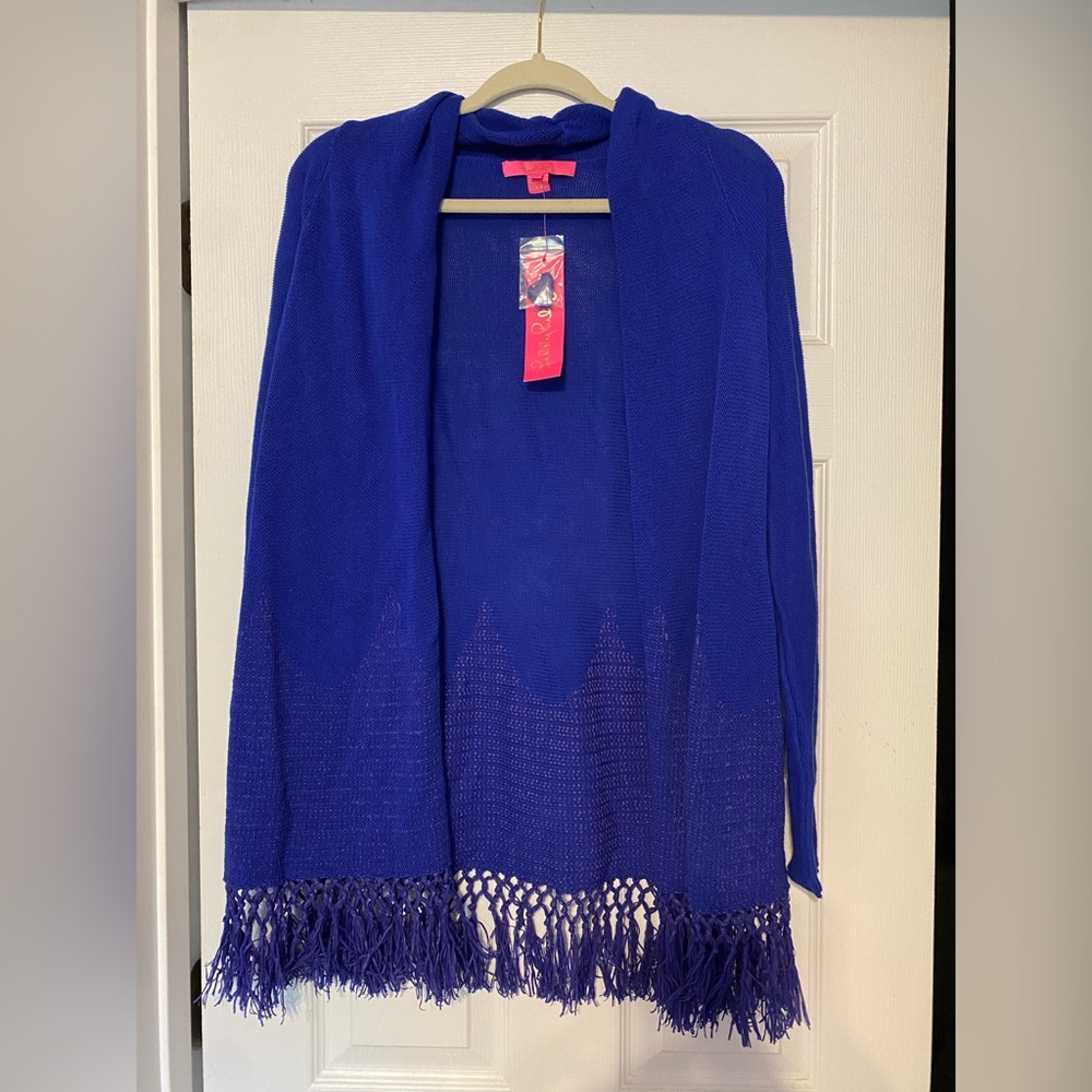 Lilly Pulitzer Tatum Cardigan in Royal Purple
